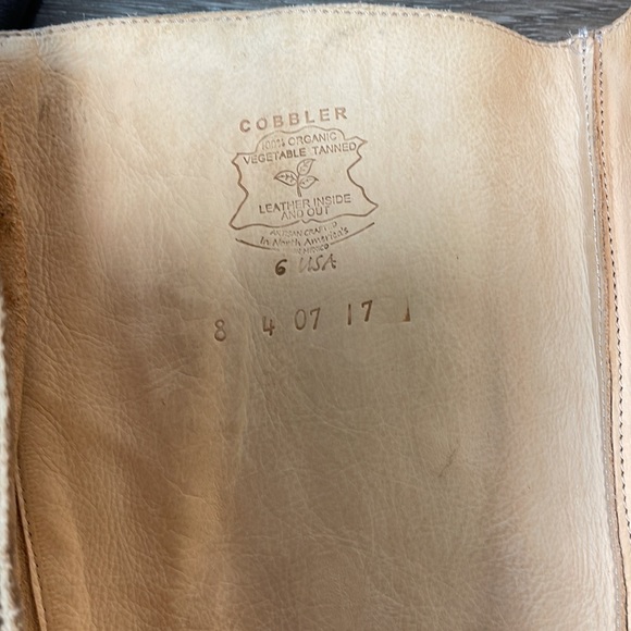 Bed. Stu cobbler woman’s leather boots size 6 (b26) - Picture 5 of 7